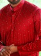 Printed Gajji Silk Kurta For Navratri