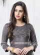 Silk Slate Grey Kurti