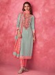 Shagufta Light Rama Green Salwar Kameez