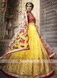 Yellow And Red Lehenga Choli