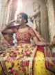 Yellow And Red Lehenga Choli