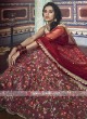 Peach And Red Lehenga Choli