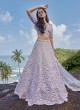 Wedding Wear Lilac Heavy Embroidered Designer Lehenga Choli