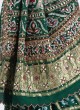 Green Bandhani Zardosi Work Gharchola Saree