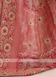 Banarasi Silk Saree In Salmon Pink
