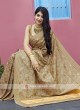 Tanchoi Saree In Beige Color