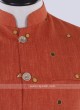 Orange color Nehru jacket