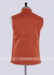 Orange color Nehru jacket