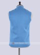 Royal blue color solid nehru jacket