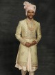 Anarkali Style Wedding Sherwani In Groom