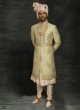 Anarkali Style Wedding Sherwani In Groom