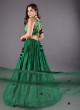 Wedding Wear Lehenga Choli In Green Color