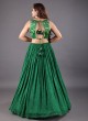 Wedding Wear Lehenga Choli In Green Color