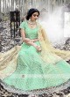 Net Lehenga Choli In Green