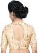 Brocade Ready Blouse In Golden