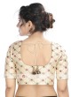 Embroidery Ready Blouse In Off-White