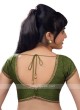 Mehndi Green Color Ready Blouse