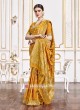 Viscose Saree In Golden Yellow