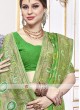 Viscose Saree In Green