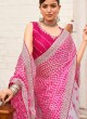 Captivating Half and Half Saree with Zig Zag Print