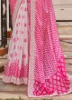 Captivating Half and Half Saree with Zig Zag Print