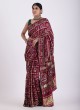 Dark Purple Designer Gharchola Saree