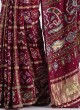 Dark Purple Designer Gharchola Saree