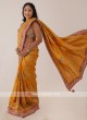 Mustard Yellow Banarasi Silk Saree