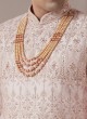 Pink Embroidered Sherwani For Wedding