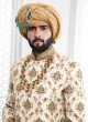 Charming Cream Color Sherwani