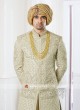 Stylish Raw Silk Fabric Groom Sherwani