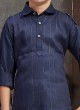 Navy Blue Pathani Suit For Boys