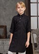 Festive Wear Black Boys Pathani Suit