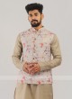 Cotton Silk Nehru Jacket Suit