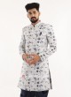 Printed Silk Indo western For Men