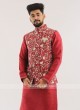 Wedding Wear Nehru Jacket Set For Men