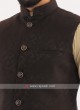 Brocade Silk Mens Nehru Jacket