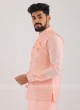 Silk Nehru Jacket Suit For Men