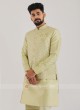 Silk Nehru Jacket Suit For Men