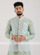 Cotton Silk Nehru Jacket Suit