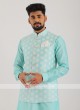 Cotton Silk Nehru Jacket Suit