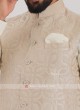 Linen Nehru Jacket Suit For Men