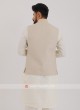 Linen Nehru Jacket Suit For Men