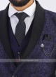 Dark Blue Imported Party Wear Suit