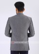 Jute Silk Grey Jodhpuri Suit