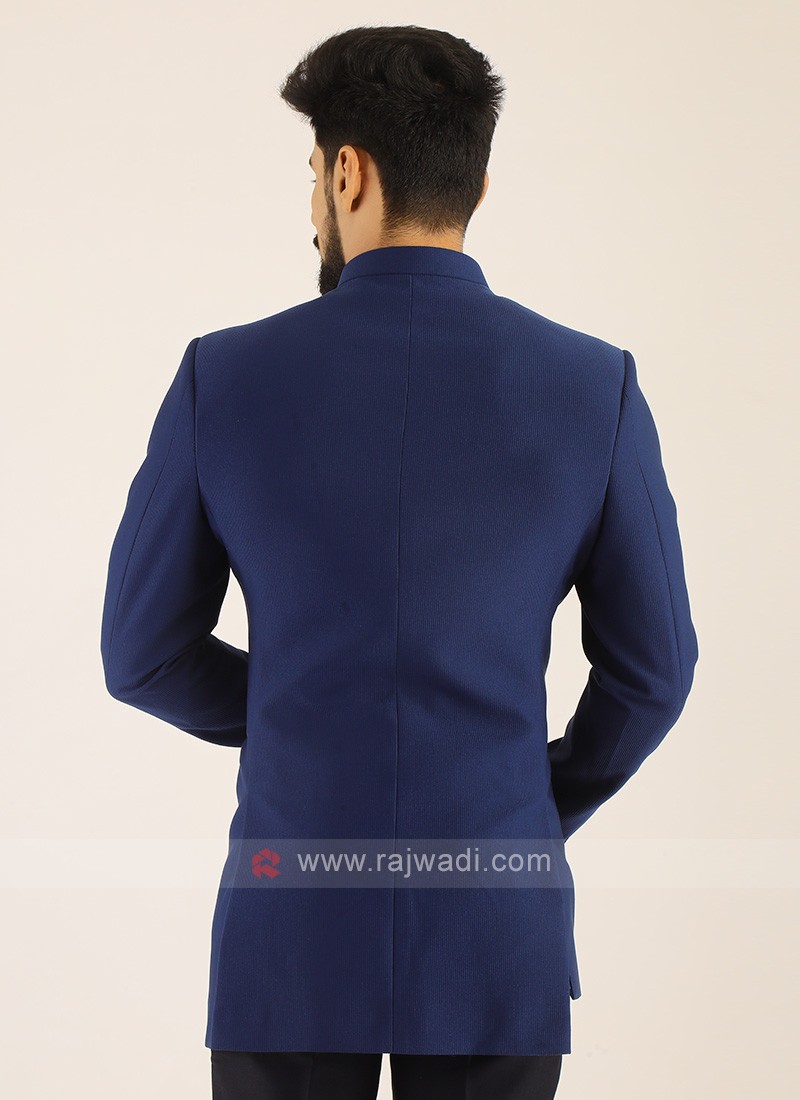 Royal blue jodhpuri on sale suit