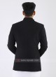 Jute Silk Black Jodhpuri Suit