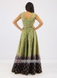 Brocade Silk Palazzo Suit With Shrug