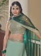 Pista Green Designer Lehenga Choli For Women