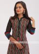 Chiffon Black Kurti